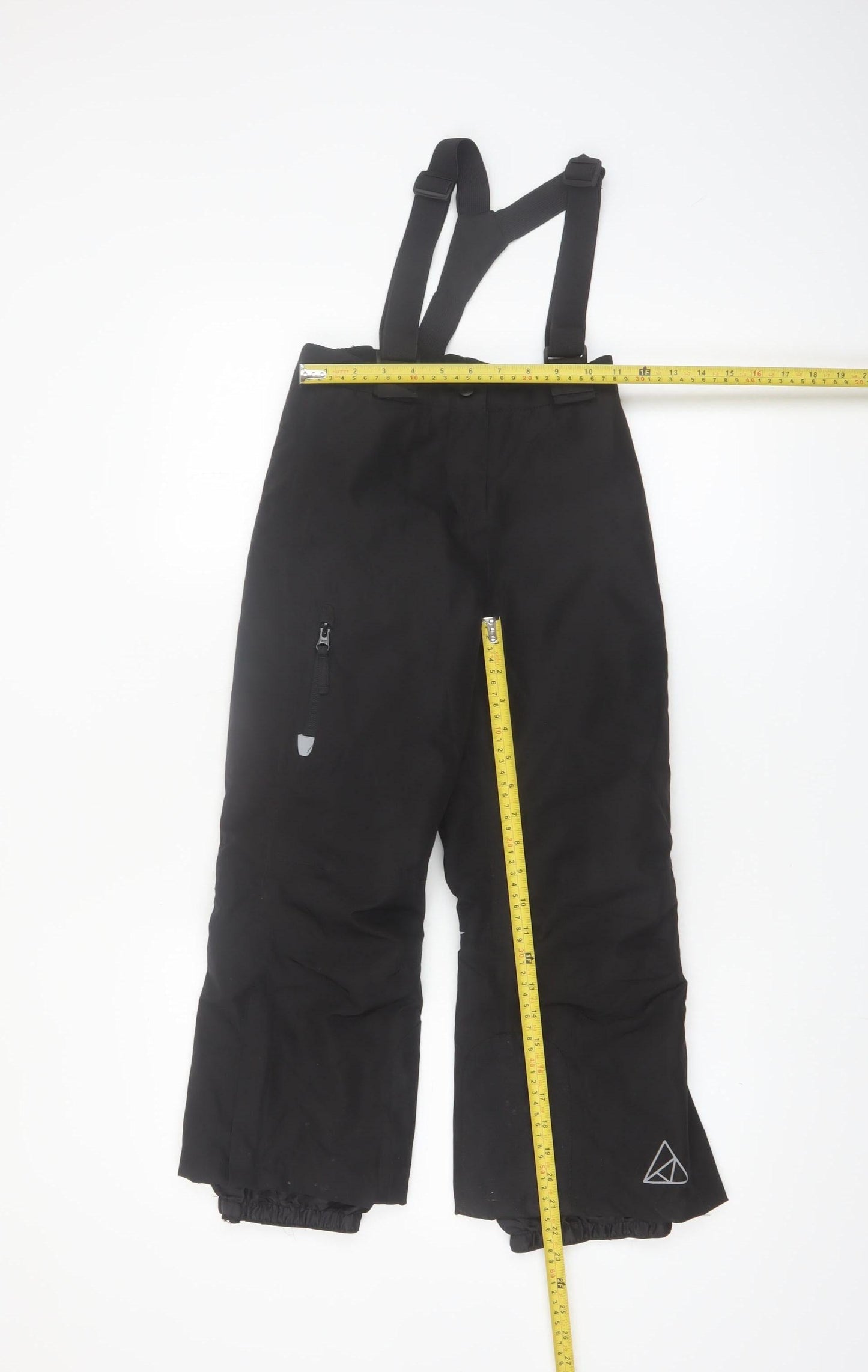 Crivit Boys Black 6-7 Years Waterproof Insulated Snow Pants Ski Trousers