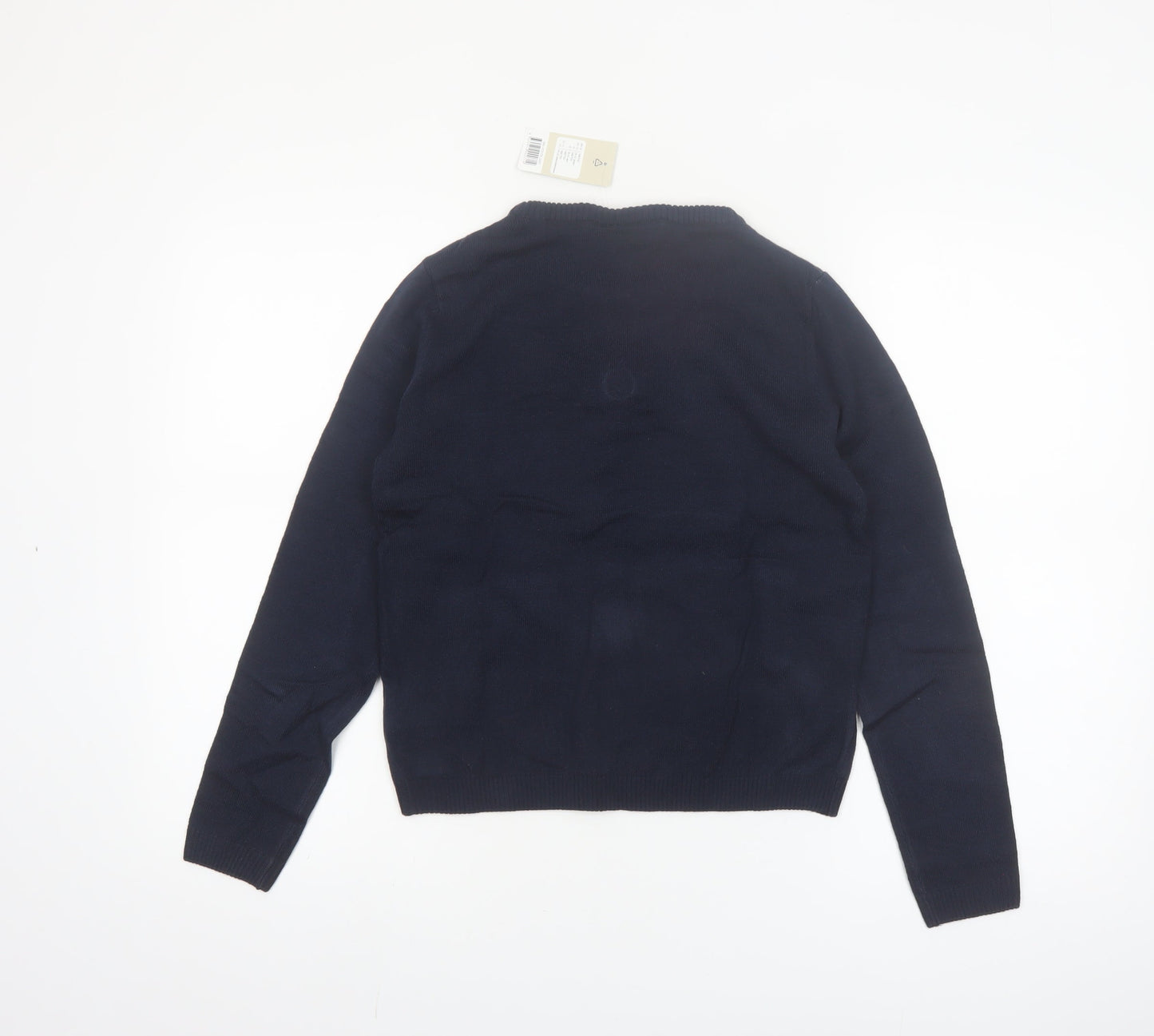 Pepperts Boys Navy Christmas Reindeer Tree Pullover Jumper 146/152 (11-12 Years)