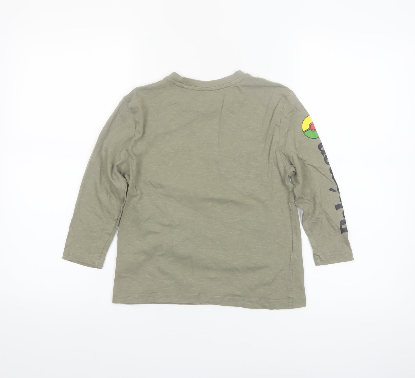 Pokémon Boys Green Pikachu Long Sleeve Graphic T-Shirt 6 Years