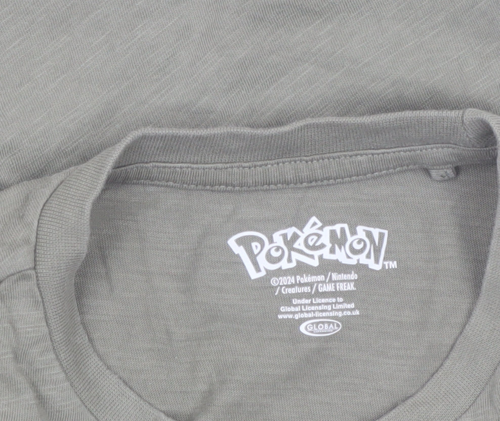 Pokémon Boys Green Pikachu Long Sleeve Graphic T-Shirt 6 Years