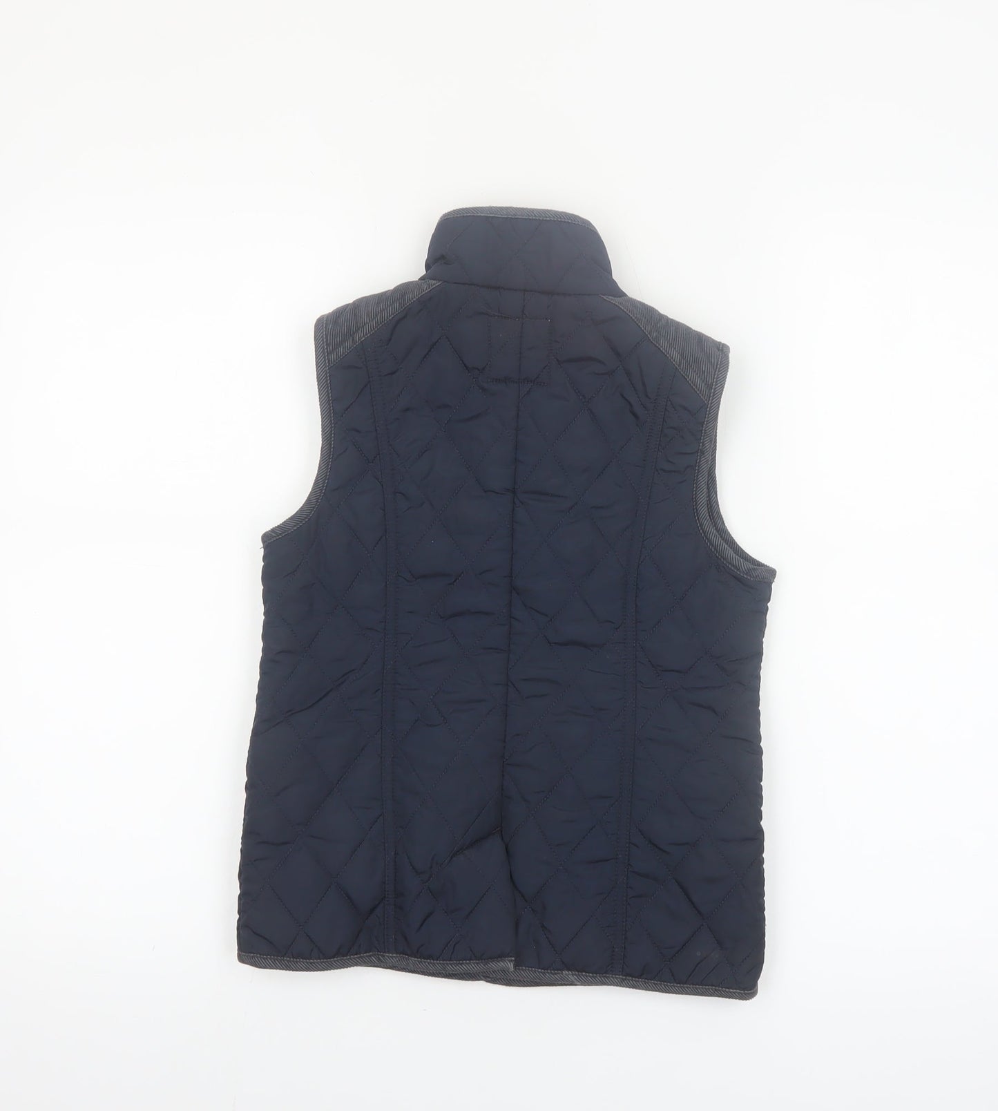 Next Boys Blue Quilted Waistcoat 7-8 Years Sleeveless Padded Gilet