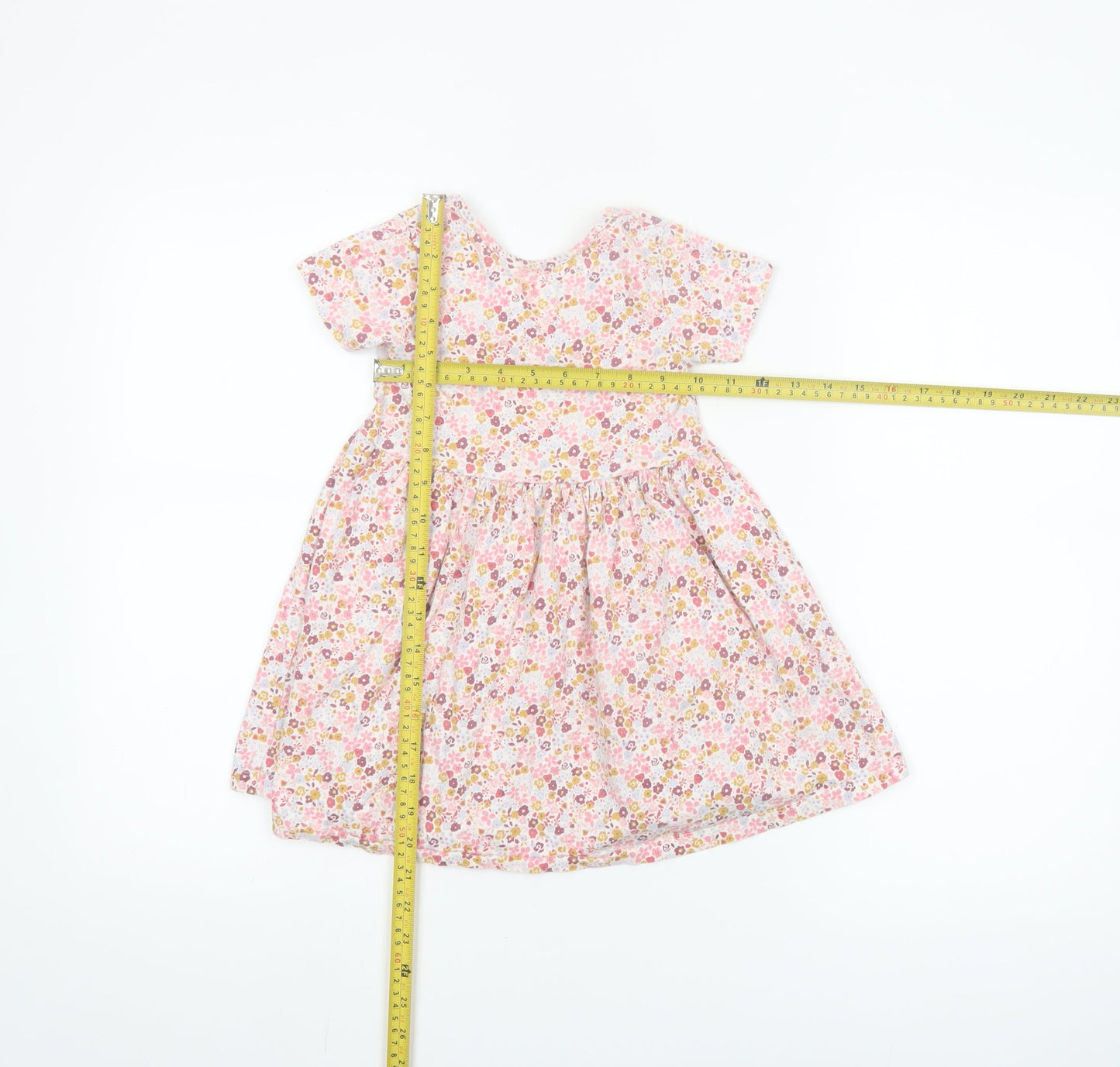 Leigh Tucker Willow Girls Pink Floral Cotton A-Line Dress 3-4 Years