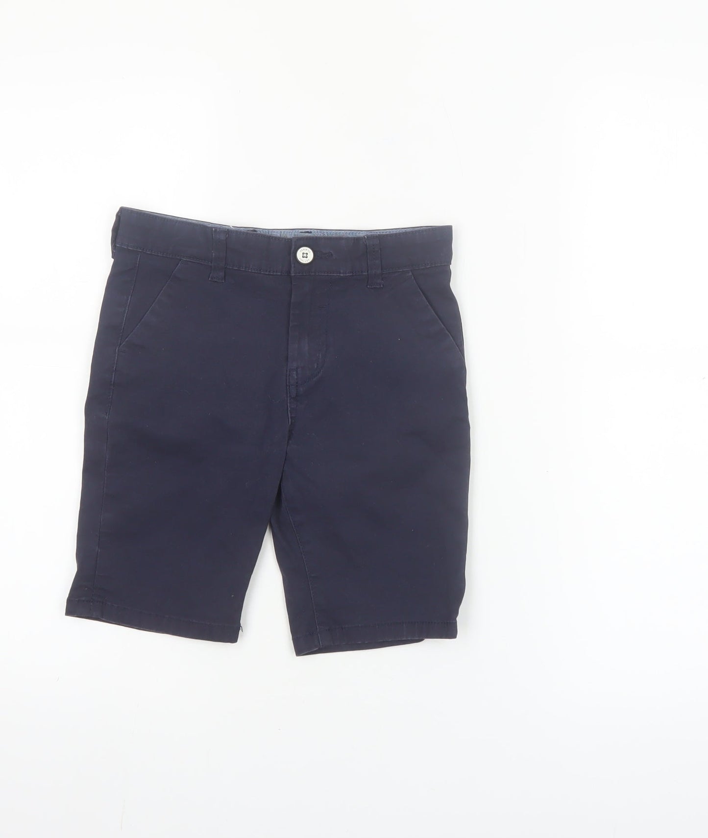 Denim Co Boys Blue Chino Shorts 6-7 Years Cotton Twill Casual Wear