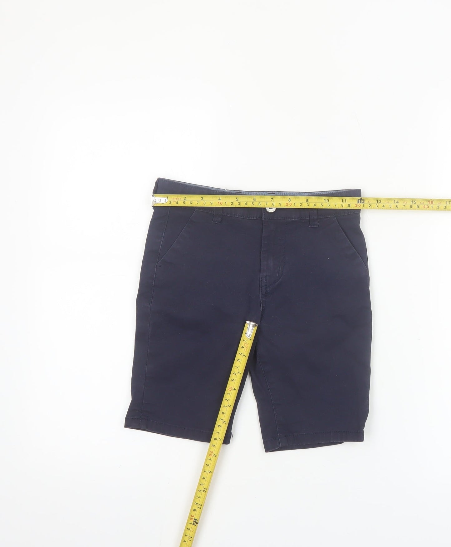 Denim Co Boys Blue Chino Shorts 6-7 Years Cotton Twill Casual Wear