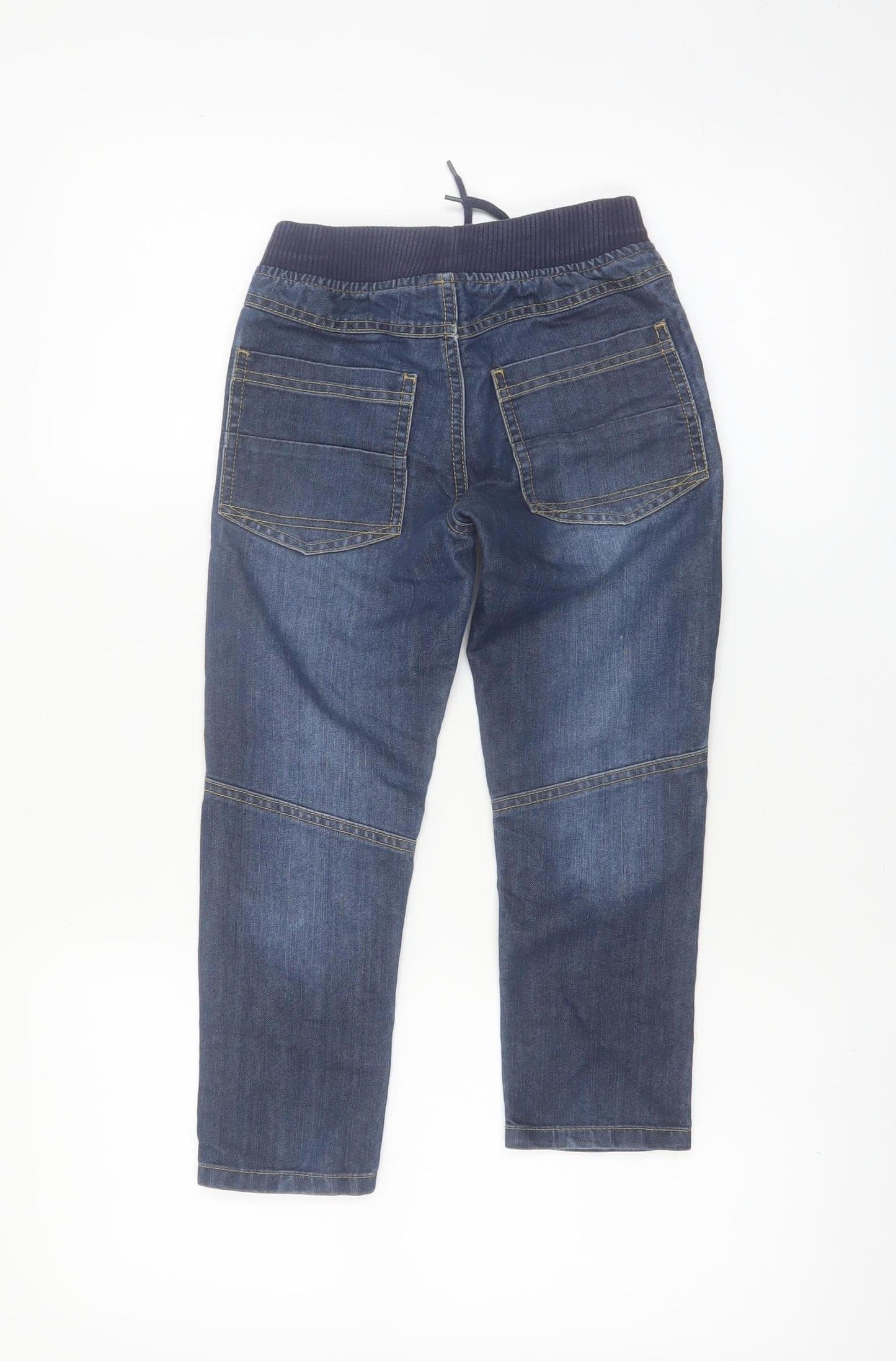 Dunnes Stores Boys Blue Elastic Waist Straight Jeans Age 6 Years