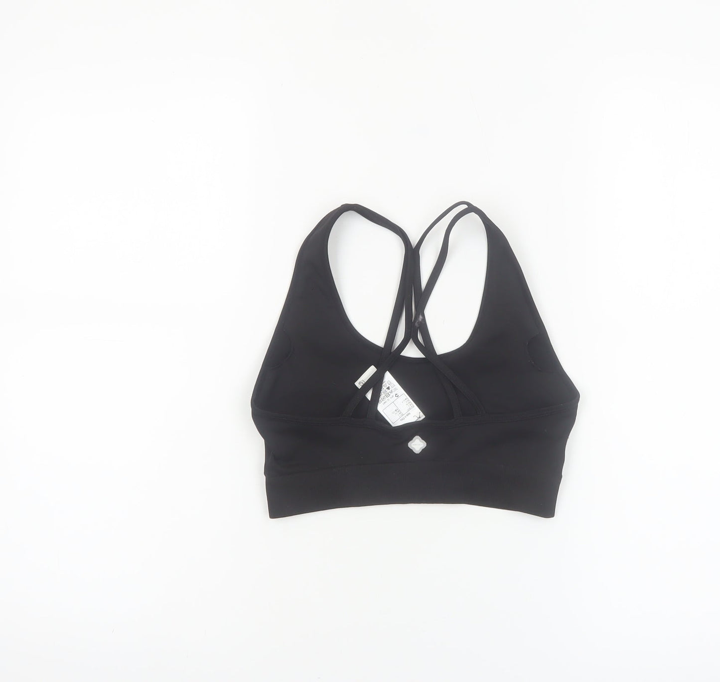 Decathlon Women's Black Medium Support Crossback Sports Bra S 34B