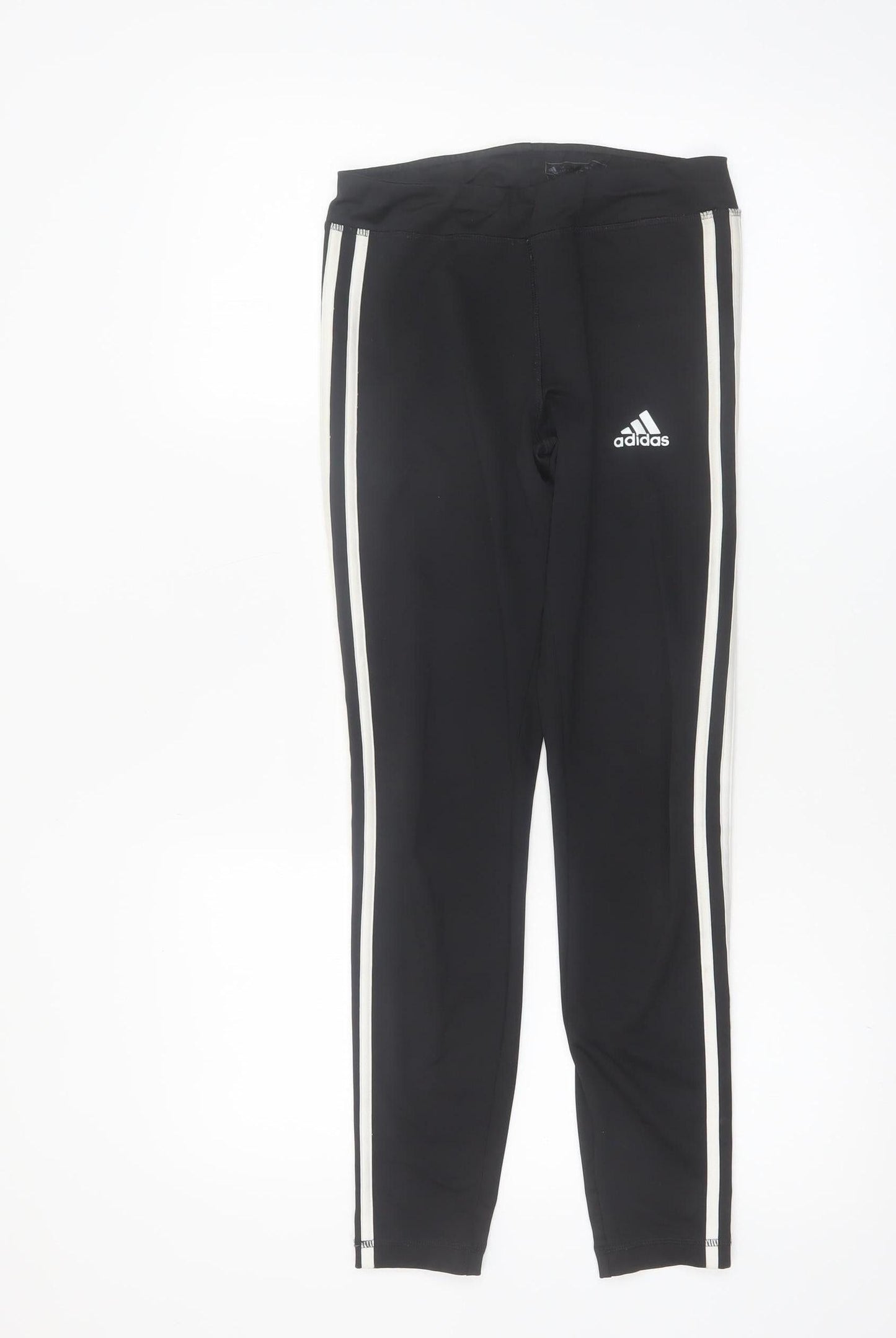 Adidas Boys Black Climalite Track Pants 11-12 Years Slim Fit Joggers