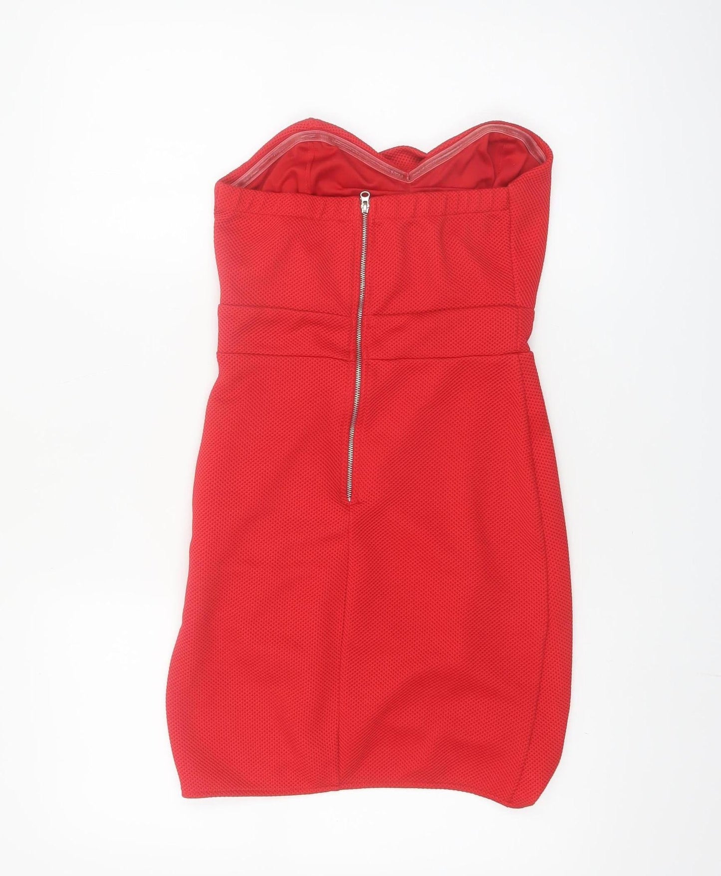 TFNC London Women’s Red Strapless Bodycon Short Dress Size S