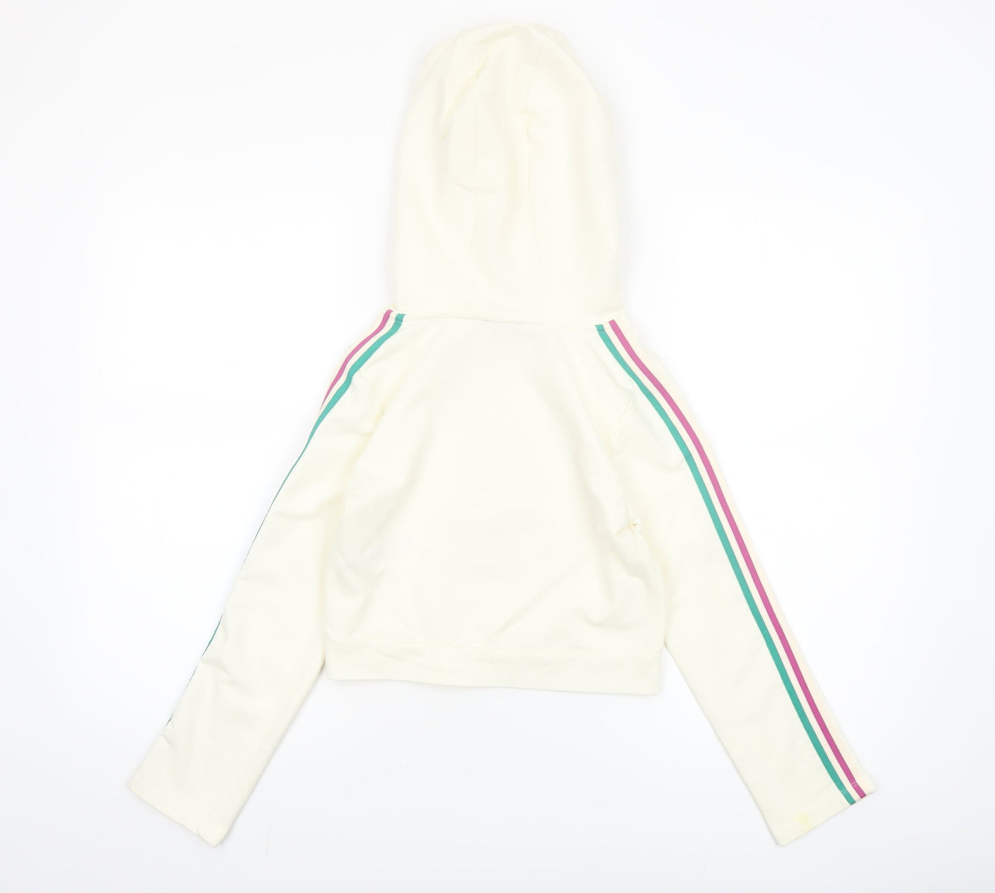 Juicy Couture Girls Ivory Sequin Flower Pullover Hoodie 10-11 Years