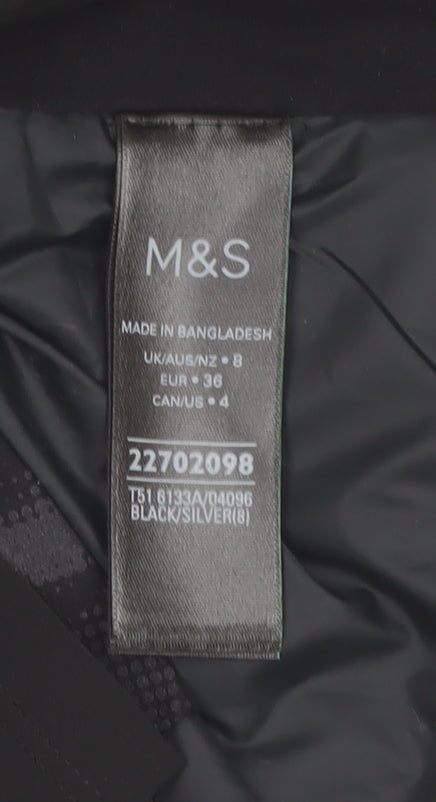 Marks and Spencer Women’s Black Size 8 Quilted Puffer Jacket