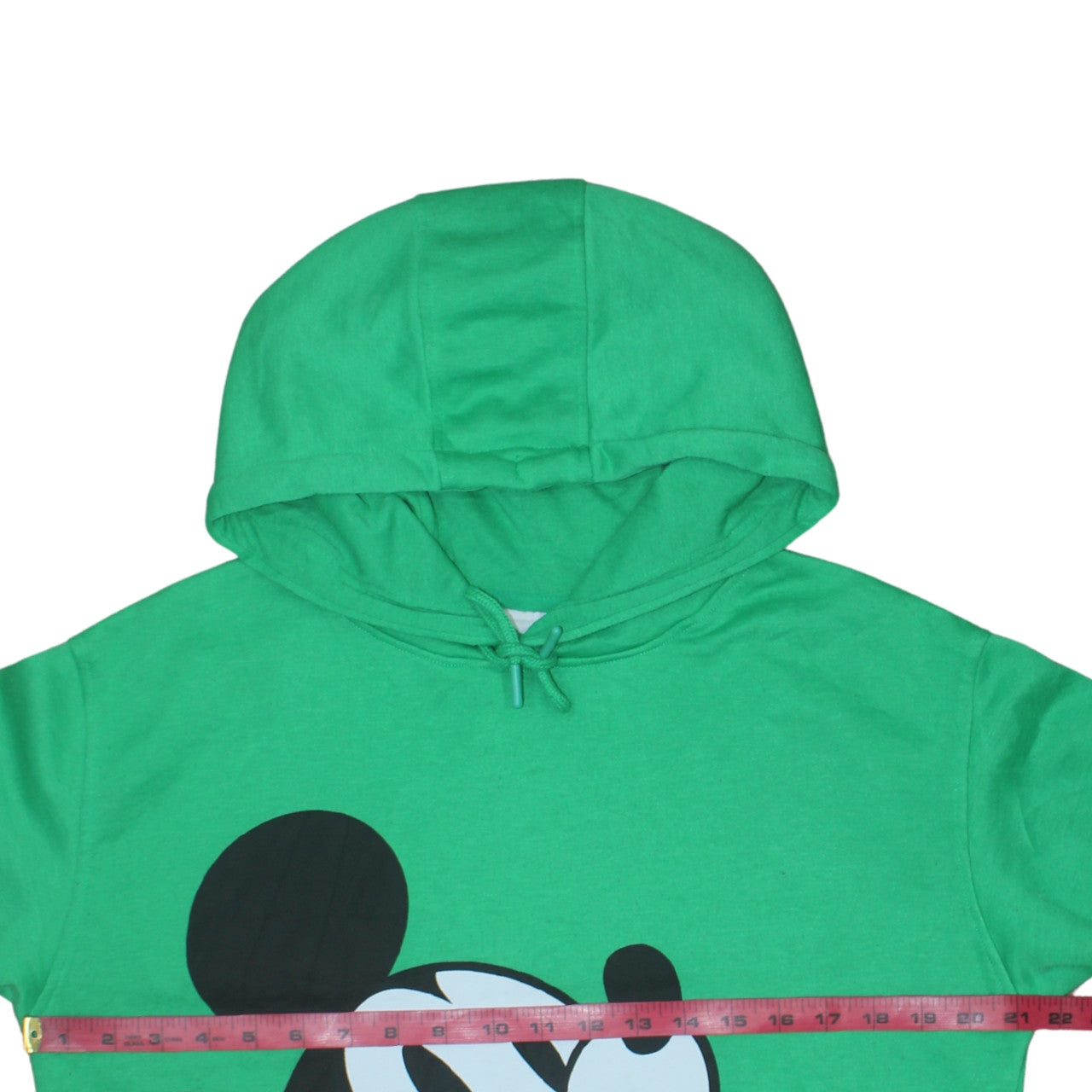Disney Primark Womens Green Mickey Mouse Pullover Hoodie Size S
