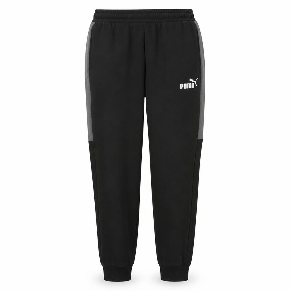 Puma Men's Black Jogger Trousers L Elastic Waist Fleece