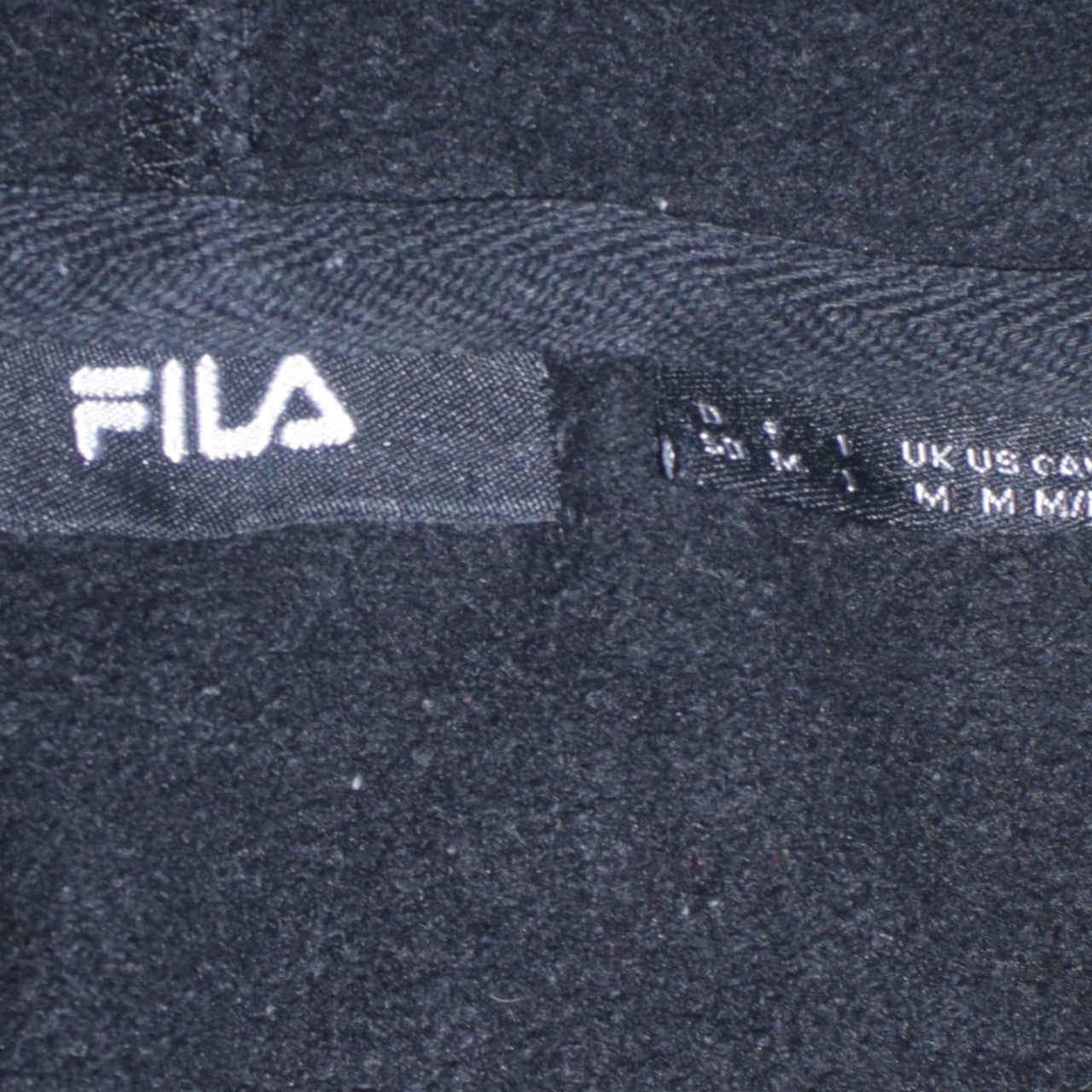 FILA Men's Black Pullover Logo Hoodie Size M