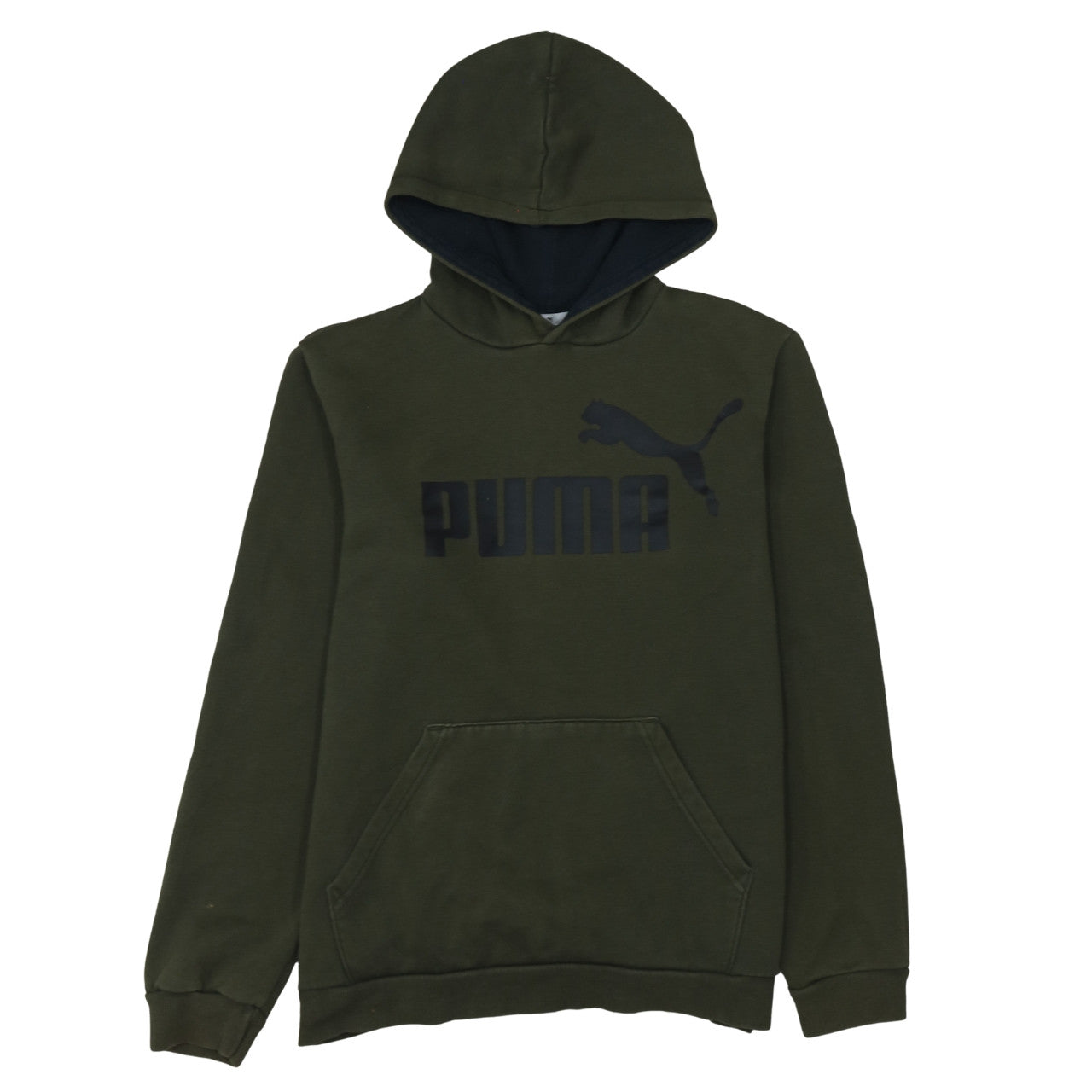 Puma Boys Green Pullover Hoodie Sweatshirt Size 9 Classic Fit