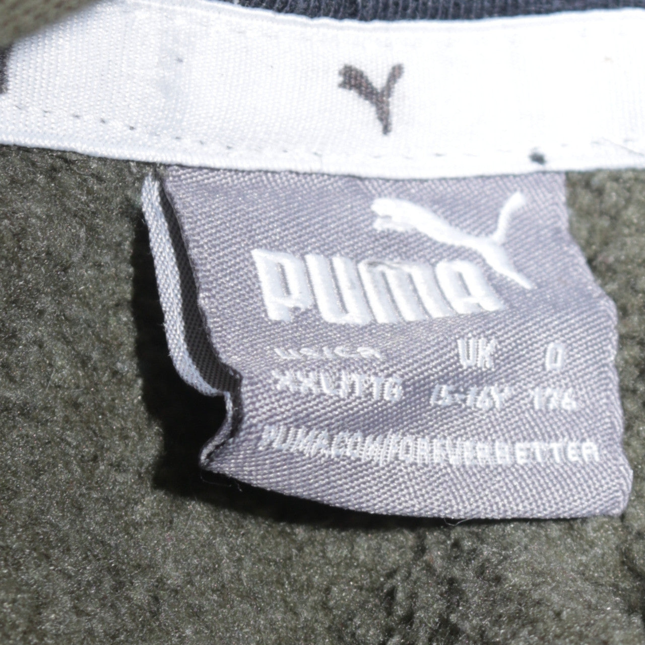 Puma Boys Green Pullover Hoodie Sweatshirt Size 9 Classic Fit