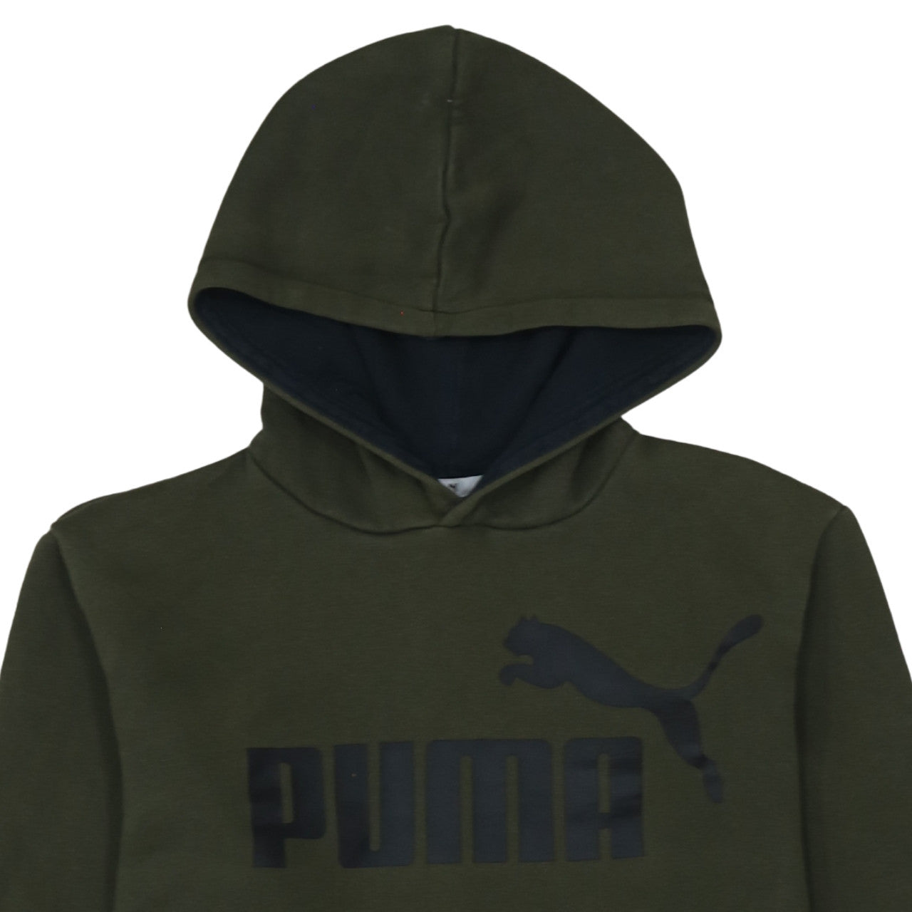 Puma Boys Green Pullover Hoodie Sweatshirt Size 9 Classic Fit