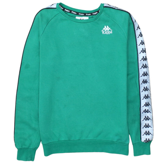 Kappa Men's Green XS Pullover Crew Neck Logo Sweatshirt