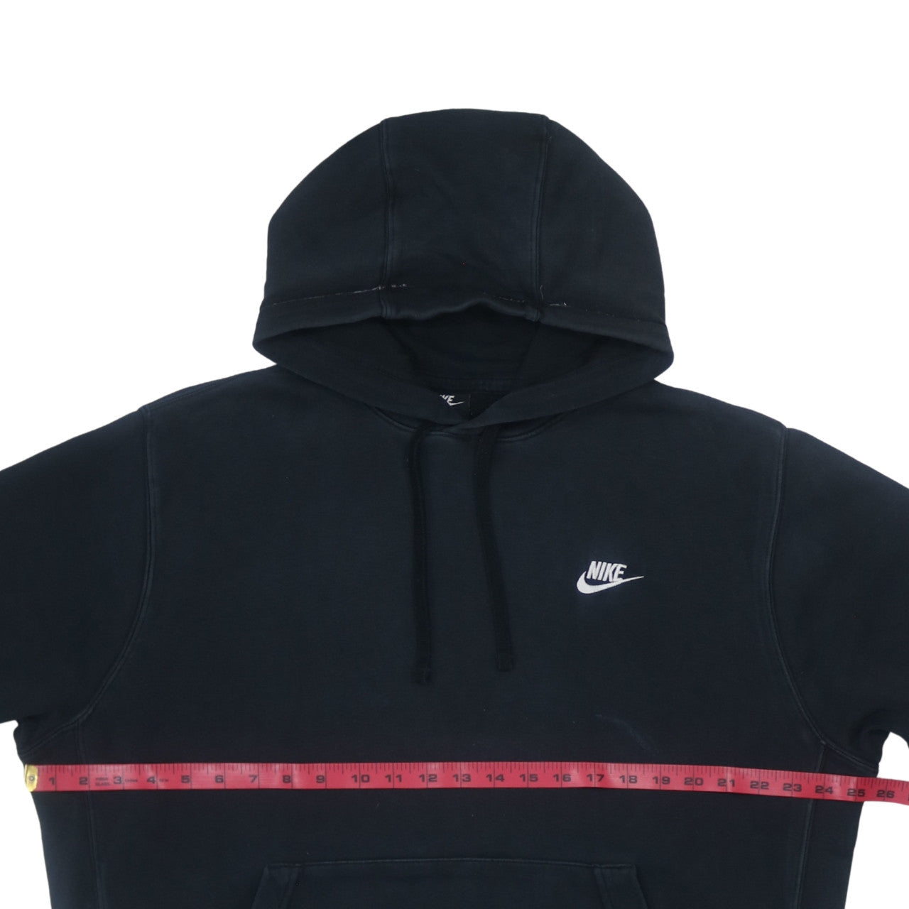 Nike Men's Black Pullover Hoodie L Logo Fleece Sweatshirt