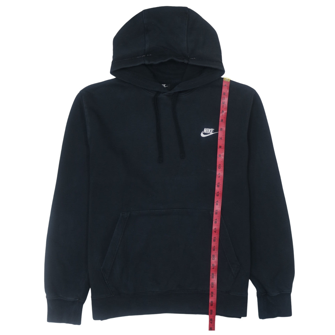 Nike Men's Black Pullover Hoodie L Logo Fleece Sweatshirt