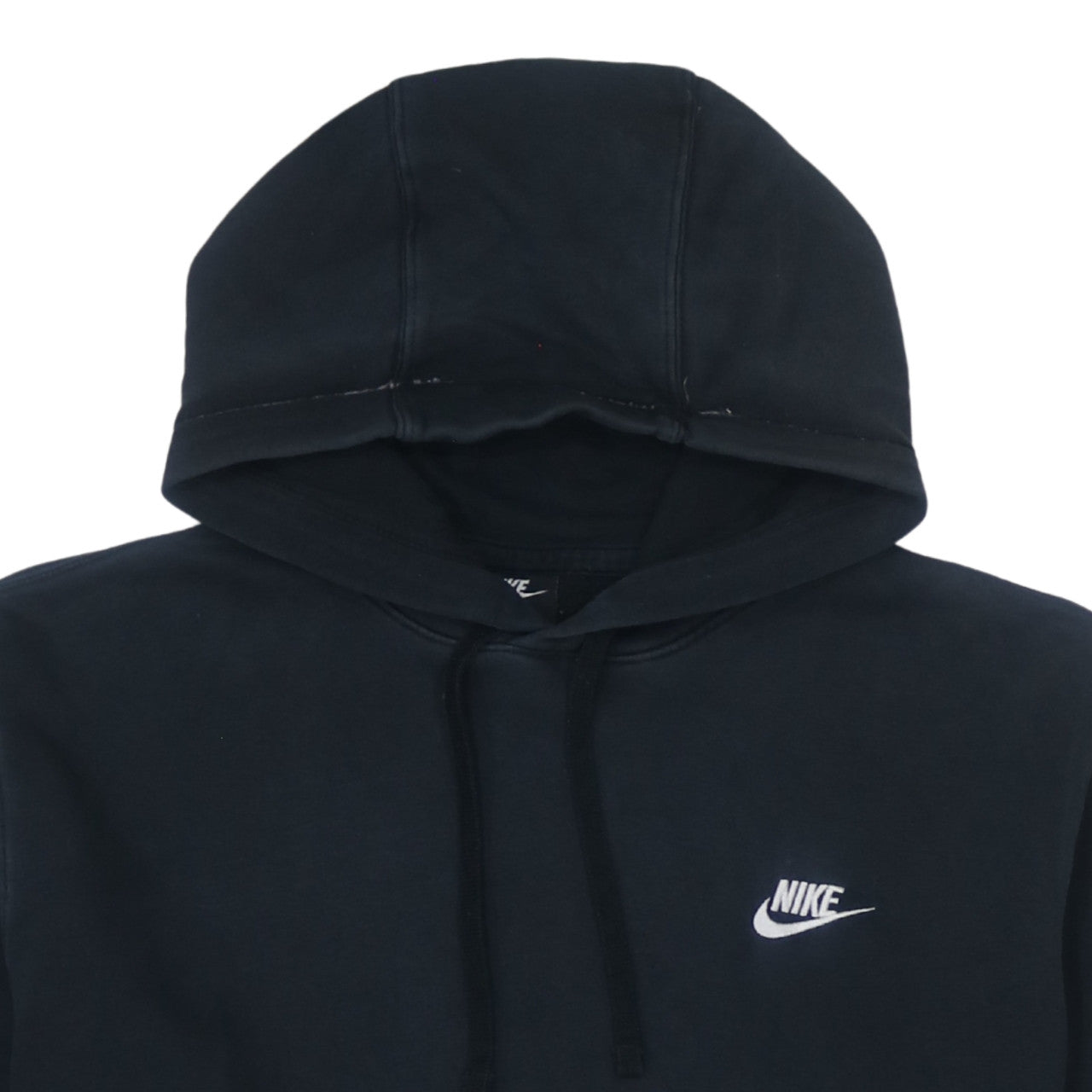 Nike Men's Black Pullover Hoodie L Logo Fleece Sweatshirt