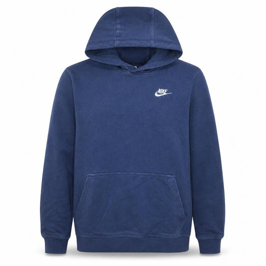 Nike Boys Blue Pullover Hoodie Sweatshirt L 147–158cm Fleece Logo