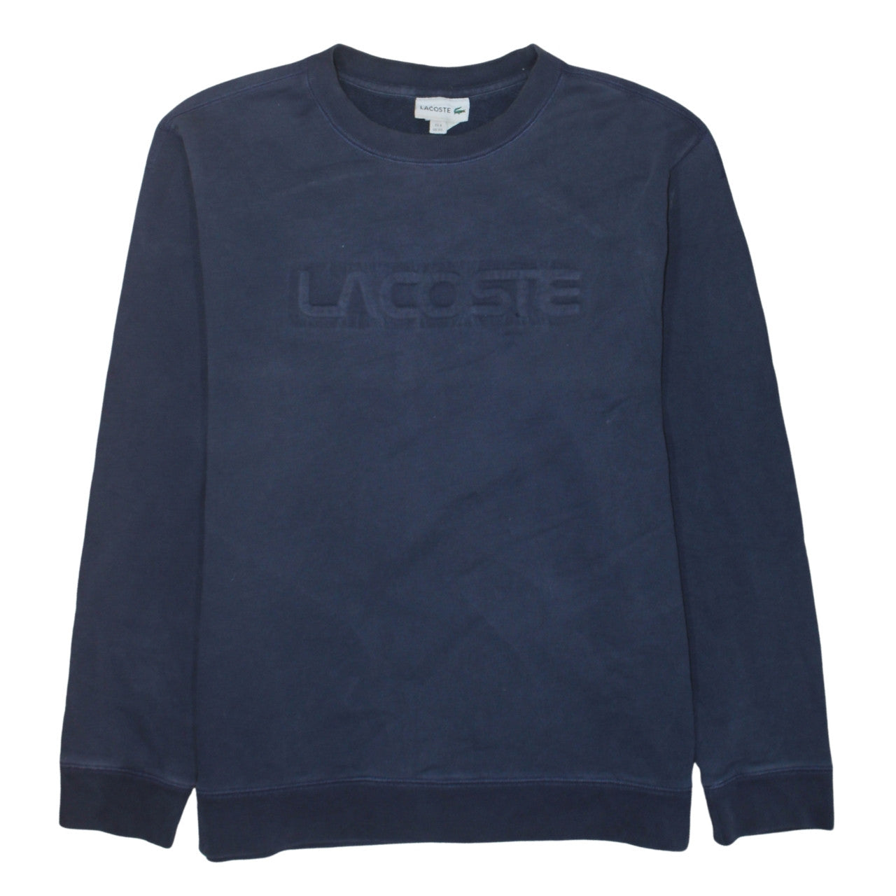 Lacoste Men's Blue 3XL Crew Neck Pullover Cotton Sweatshirt