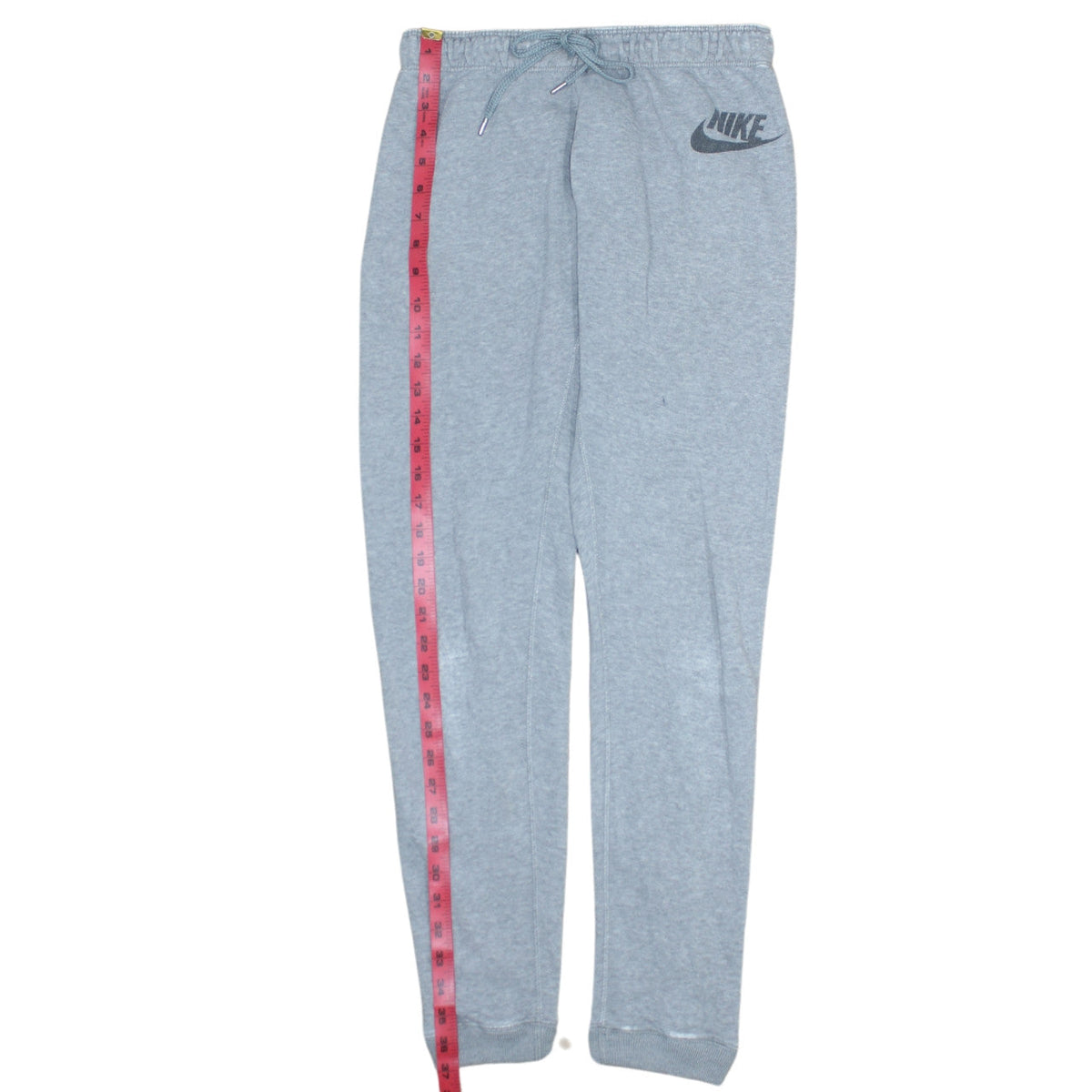 Nike Women's Grey M Tapered Sweatpants with Drawstring Logo