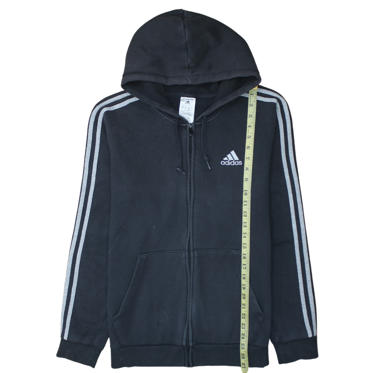 Adidas Men's Black Full Zip Hoodie Size M Sportswear Fleece