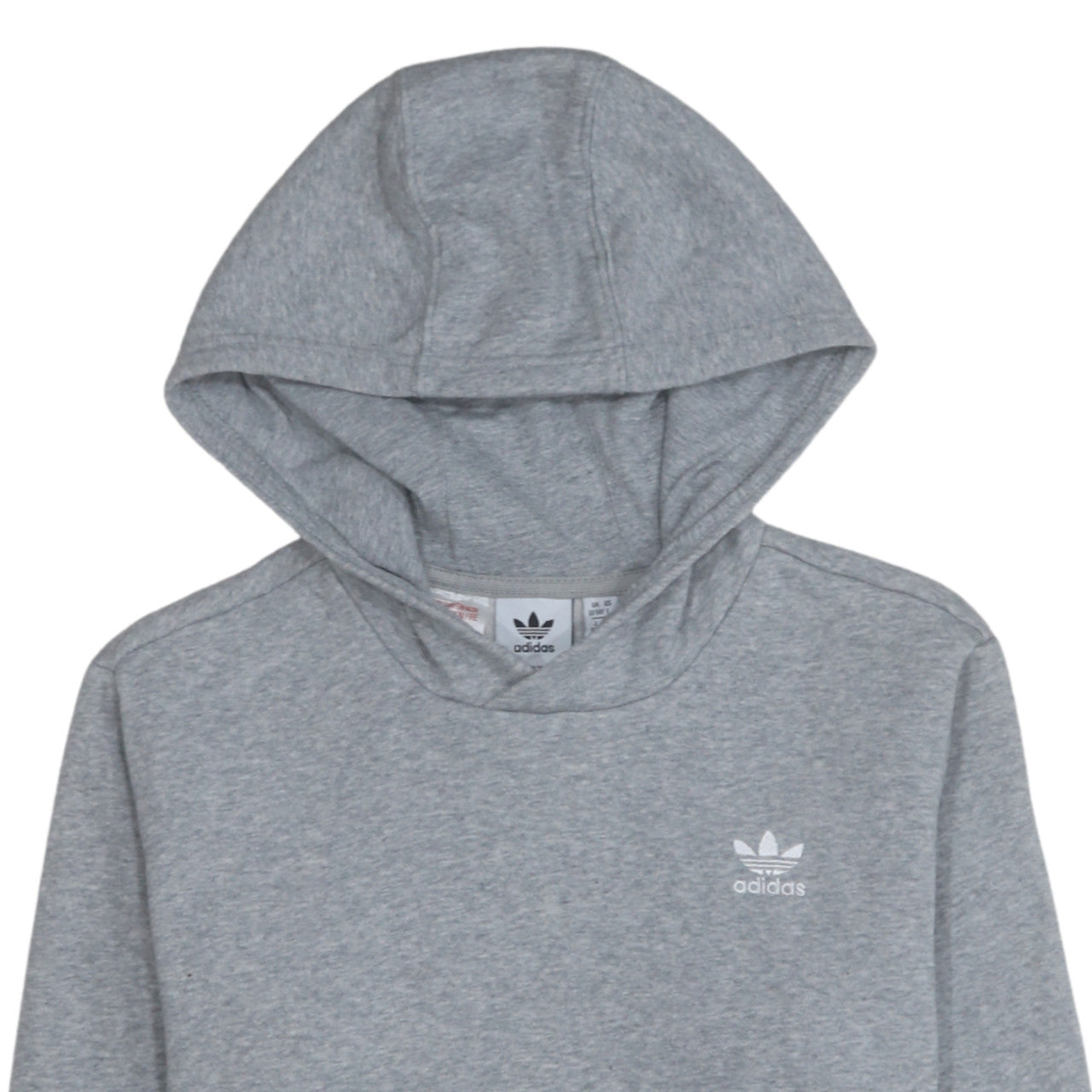 Adidas Boys Grey Pullover Hoodie 13-14 Years Regular Fit Fleece Sweatshirt