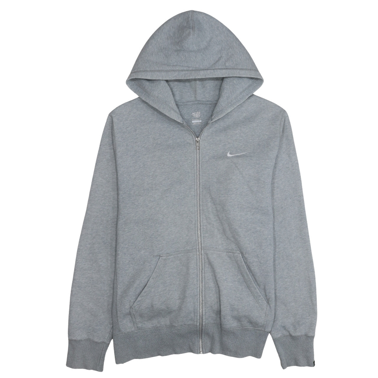 Nike Men's Grey XL Full Zip Hoodie Sweatshirt Sportswear