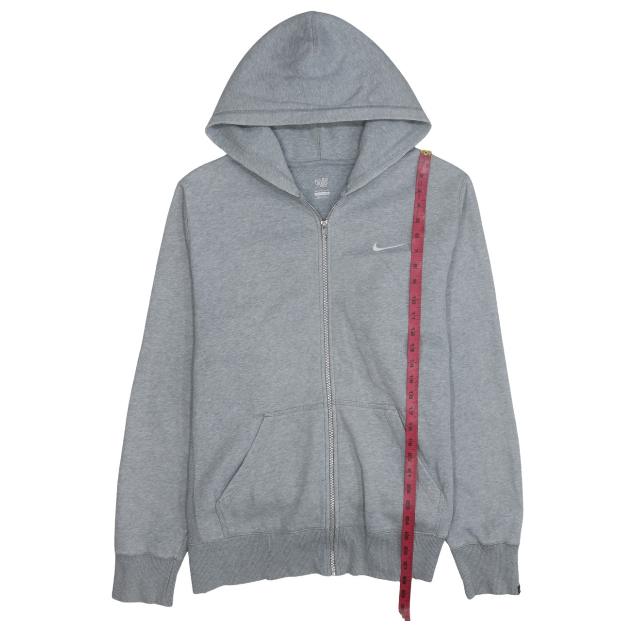 Nike Men's Grey XL Full Zip Hoodie Sweatshirt Sportswear