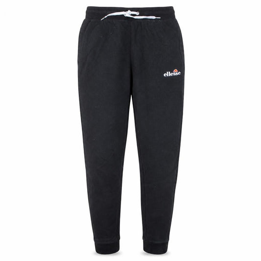 Front view of Ellesse Men's Black L Jogger Sweatpants Cotton Blend Casual