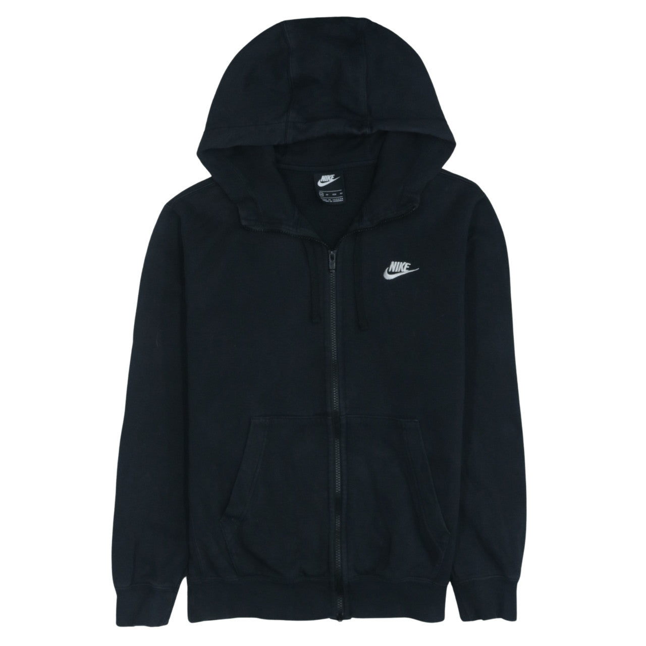 Nike Men's Black XS Full Zip Fleece Hoodie Sweatshirt