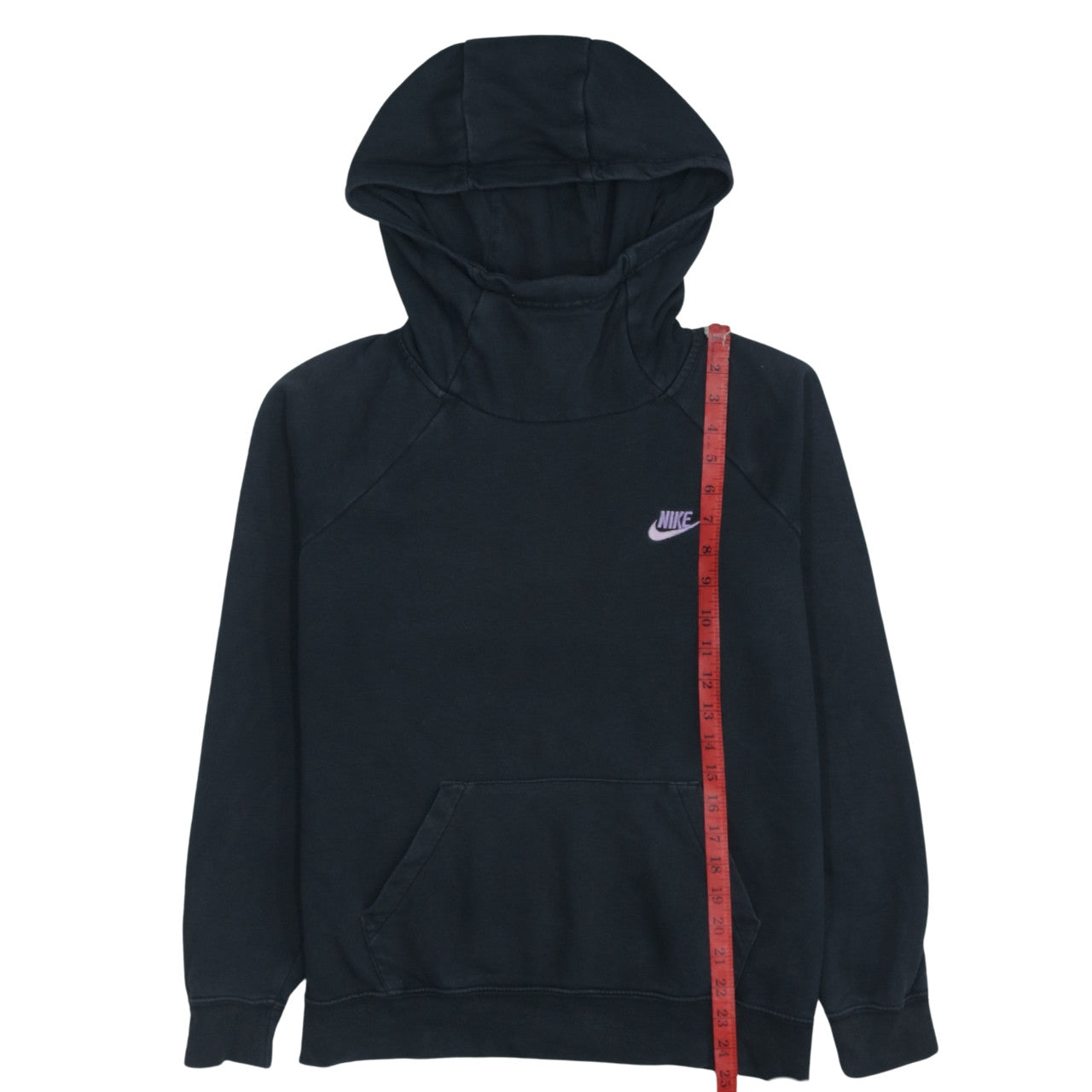 Nike Women's Black Medium Pullover Hoodie – Lightweight Cotton Blend