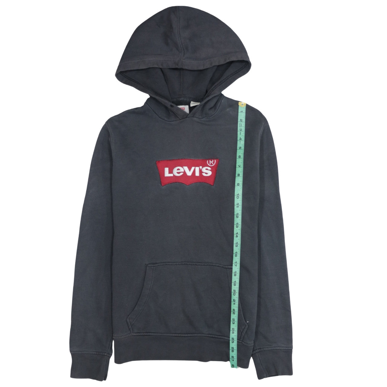 Levi's Men's Black Pullover Hoodie M Logo Fleece Sweatshirt