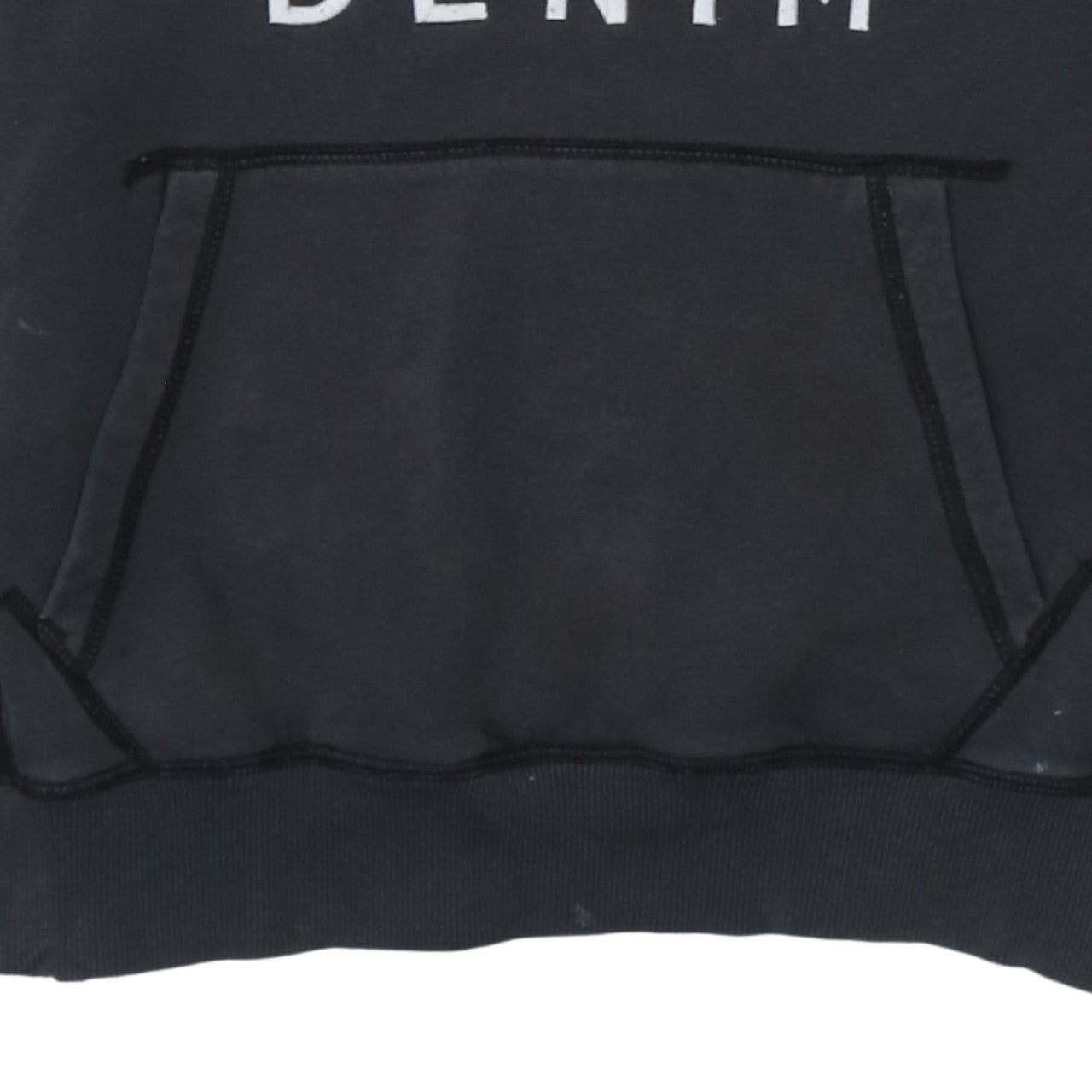 Tommy Hilfiger Denim Men’s Black Pullover Hoodie L Fleece Graphic