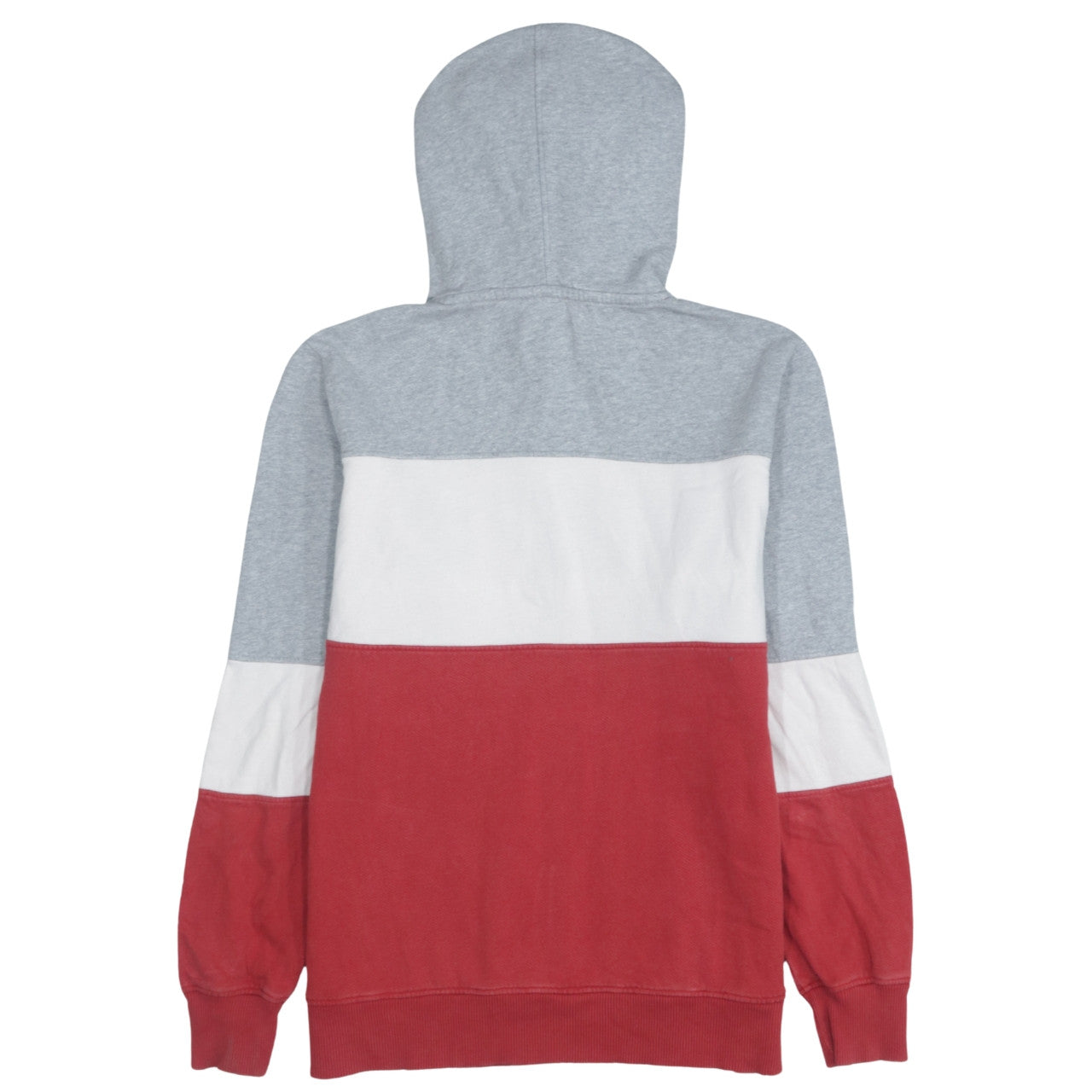 Pepe Jeans Boys Grey Red Colourblock Hoodie Sweatshirt Size 18 Years