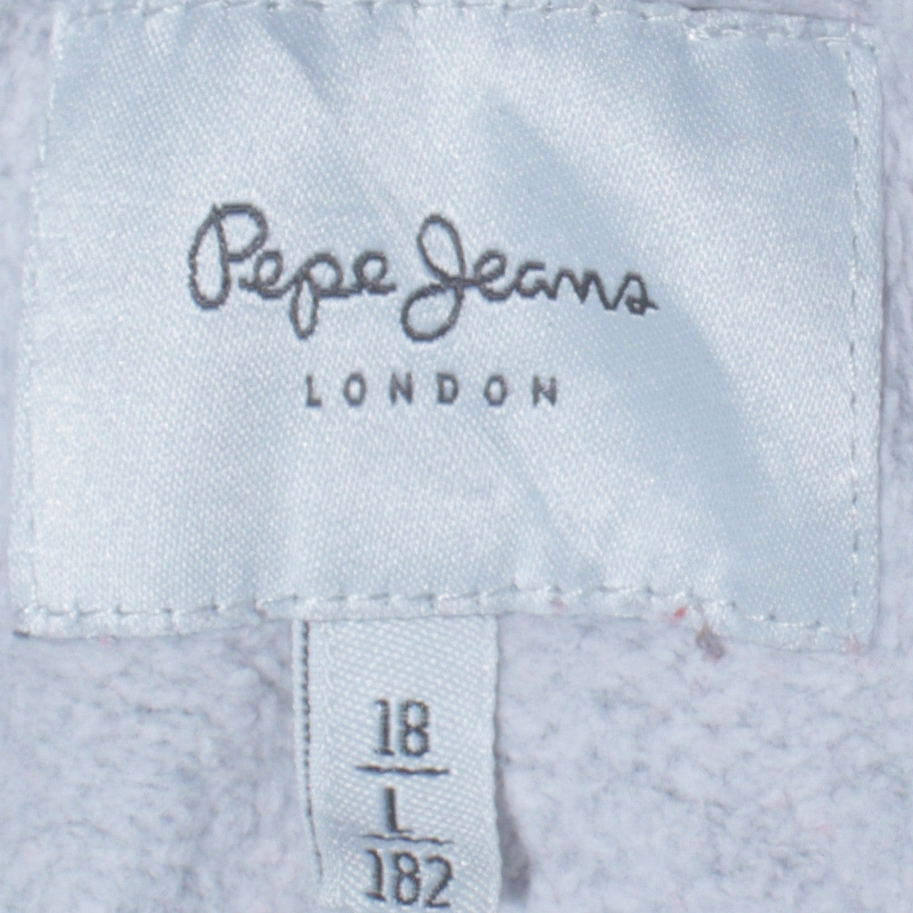 Pepe Jeans Boys Grey Red Colourblock Hoodie Sweatshirt Size 18 Years
