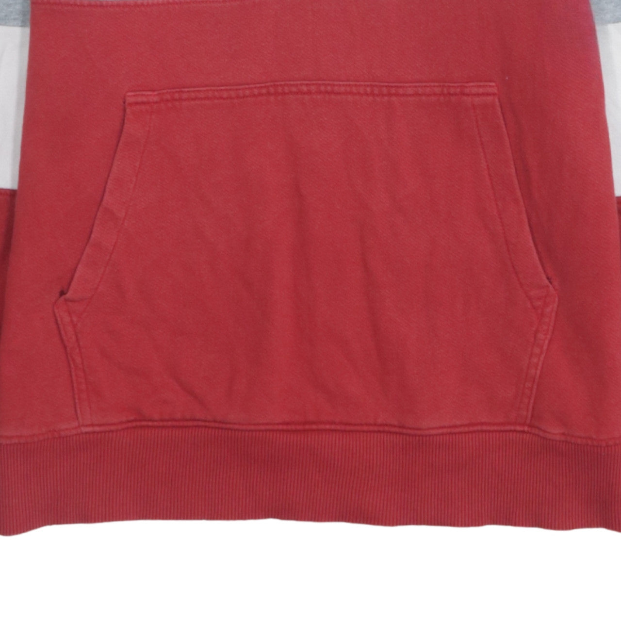 Pepe Jeans Boys Grey Red Colourblock Hoodie Sweatshirt Size 18 Years
