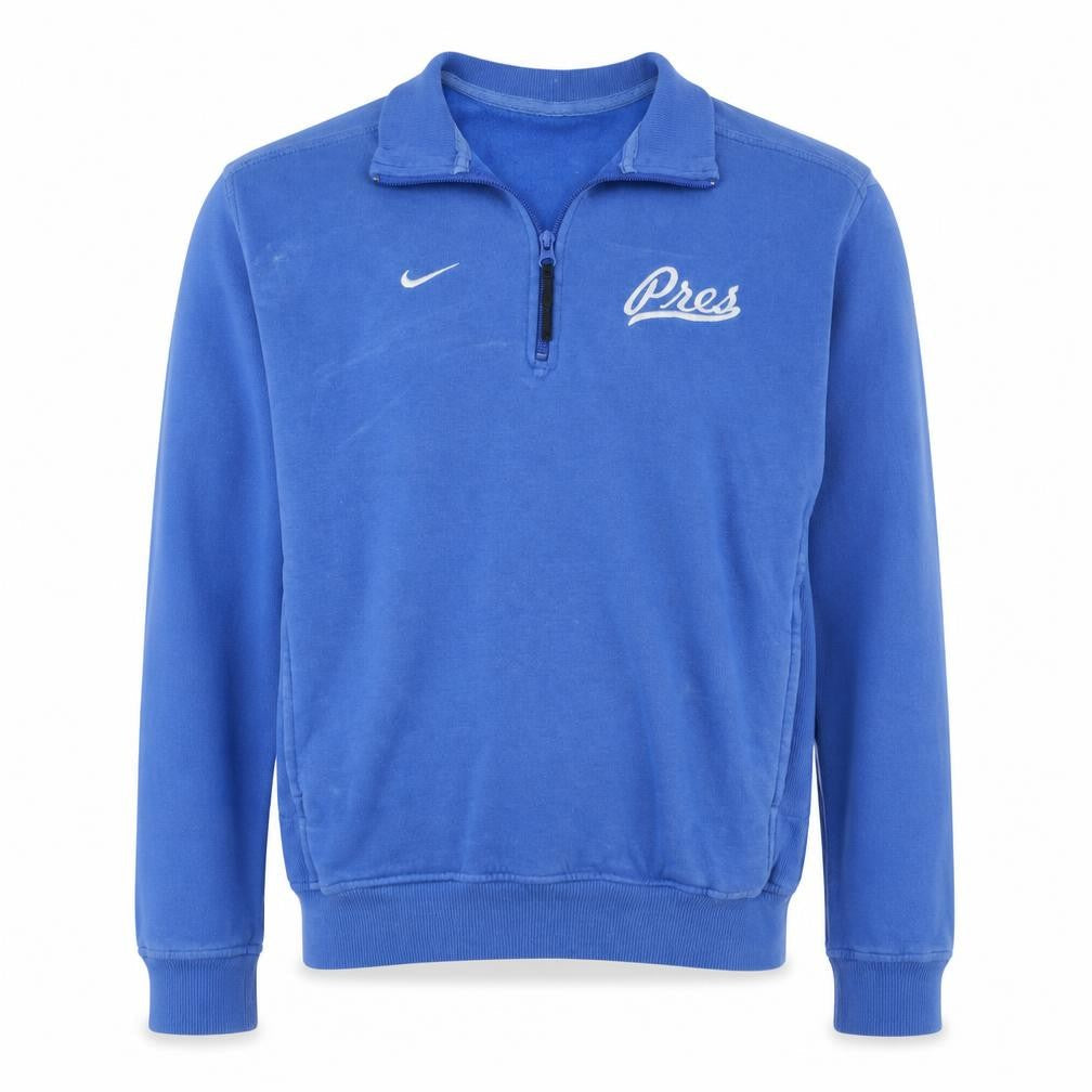 Nike Men's Blue XS 1/2 Zip Sweatshirt Fleece Embroidered Logo