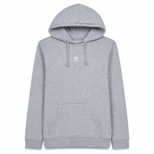 Adidas Women’s Grey Pullover Hoodie L Cotton Blend Casual