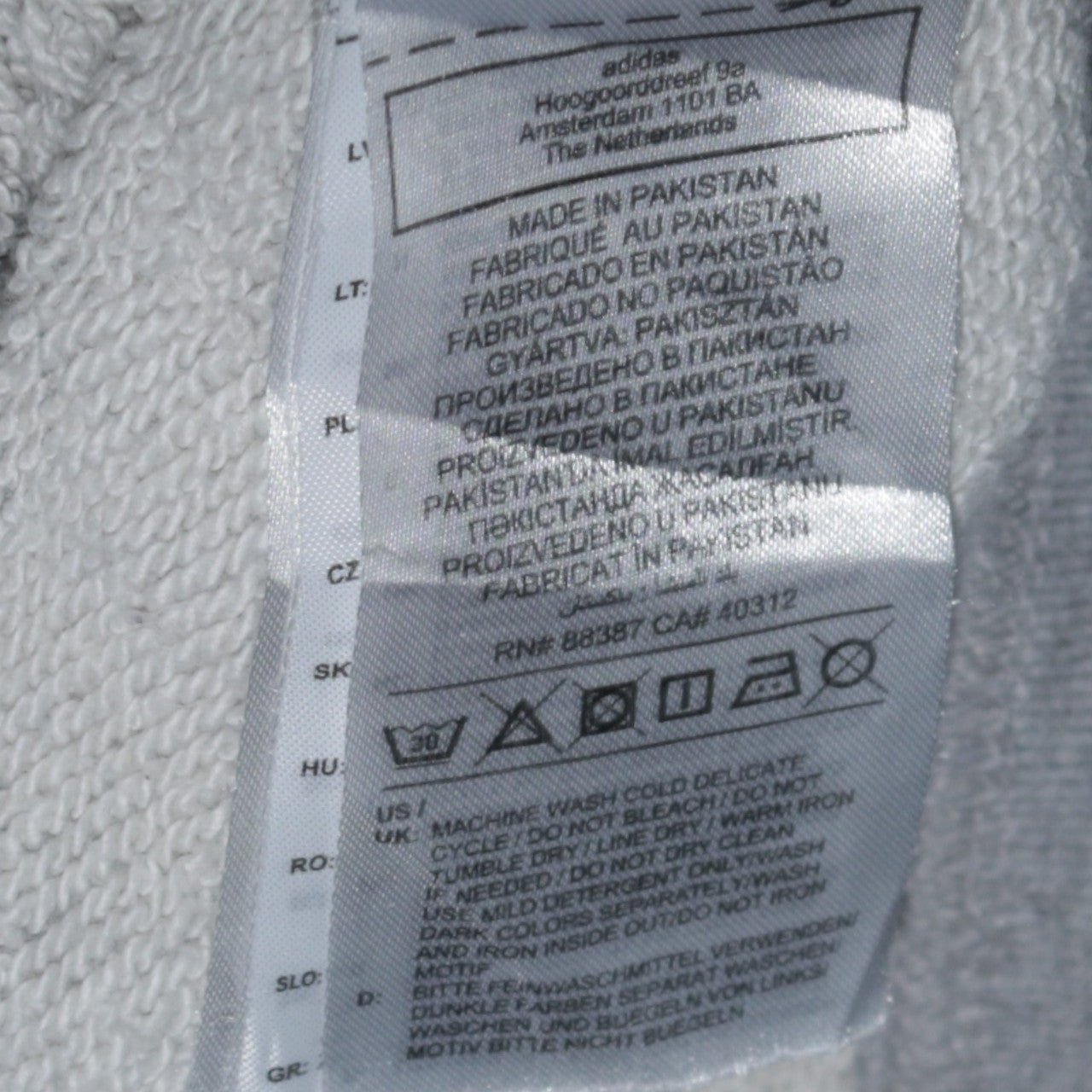 Adidas Women’s Grey Pullover Hoodie L Cotton Blend Casual