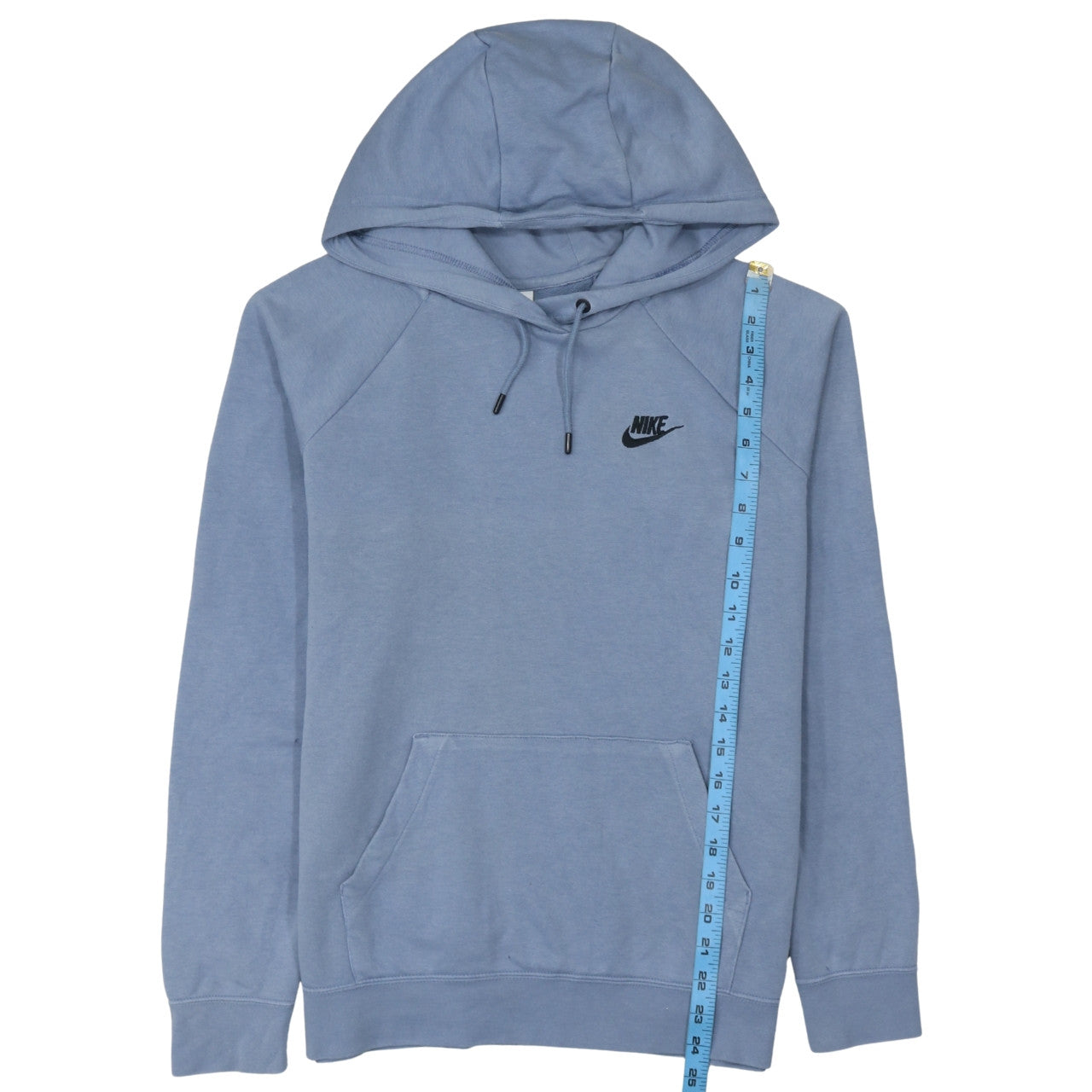 Nike Mens Blue Pullover Hoodie M Regular Fit Sports Fleece