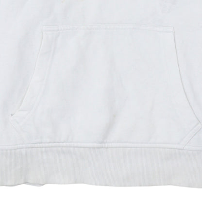 Additional view of Tommy Hilfiger boys’ white pullover hoodie, size 176, logo hooded sweatshirt