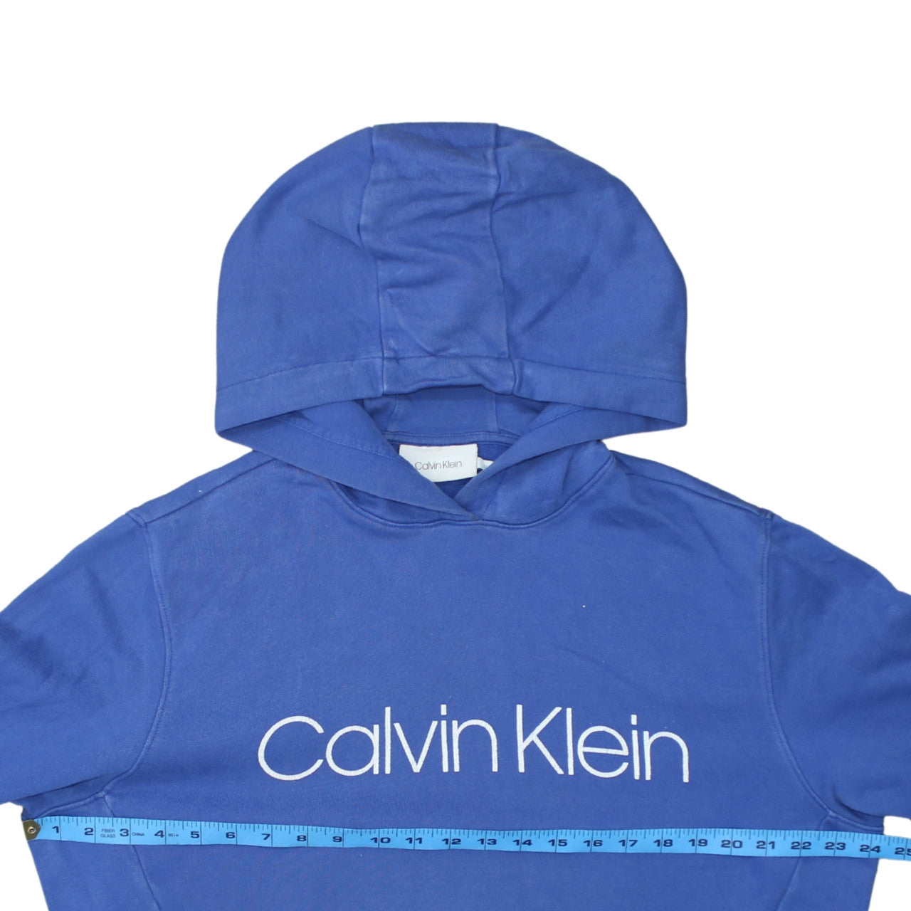 Calvin Klein Men's Blue Pullover Hoodie XL Logo Fleece Sweatshirt