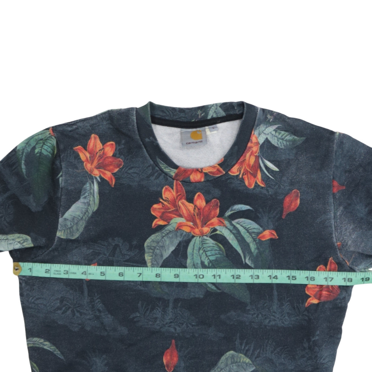 Carhartt Men's Multicoloured Floral Cotton Pullover Sweatshirt S