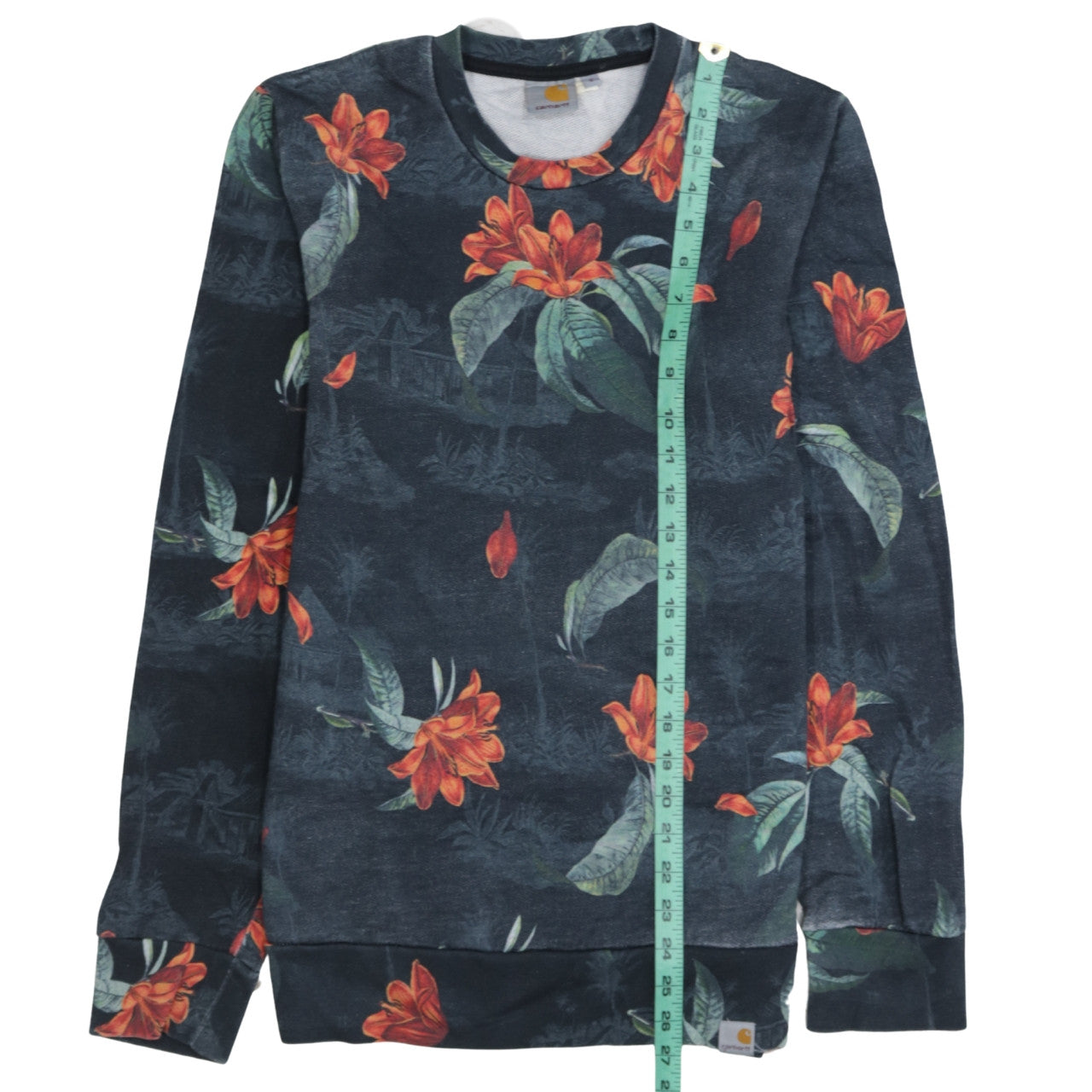 Carhartt Men's Multicoloured Floral Cotton Pullover Sweatshirt S