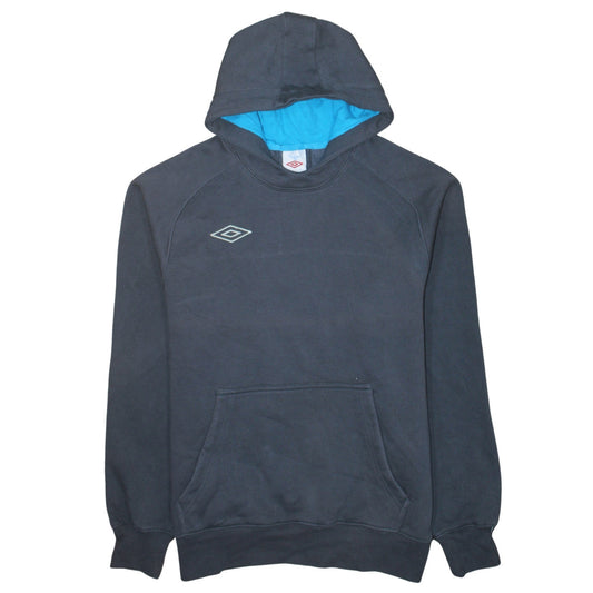 Umbro Men’s Blue Pullover Hoodie L Sports Fleece Sweatshirt