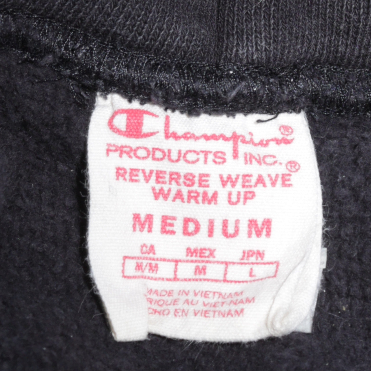 Champion Men's Black Medium Pullover Hoodie Embroidered Logo