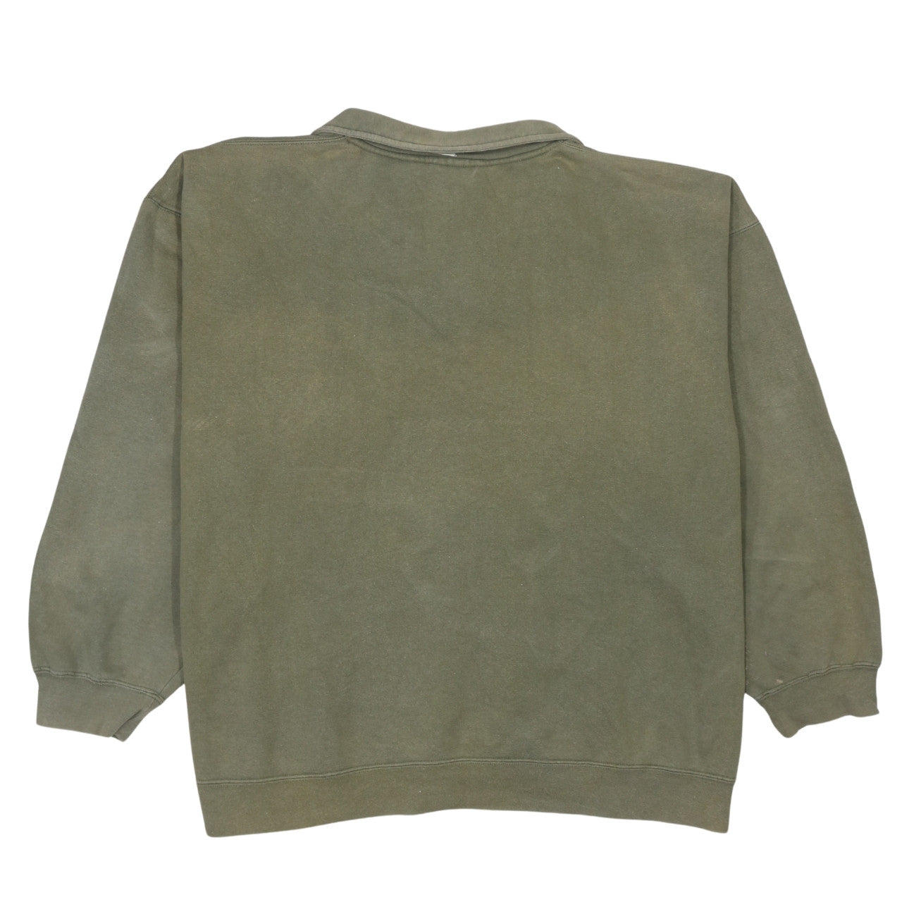 Puma Men Green XL Fleece 1/4 Zip Sweatshirt Regular Fit